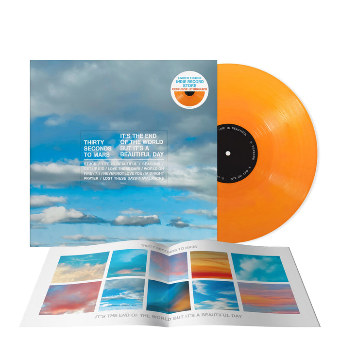 Thirty Seconds To Mars - It's The End Of The World But It's A Beautiful Day [Tangerine LP] [Alternate Cover] - Vinyl