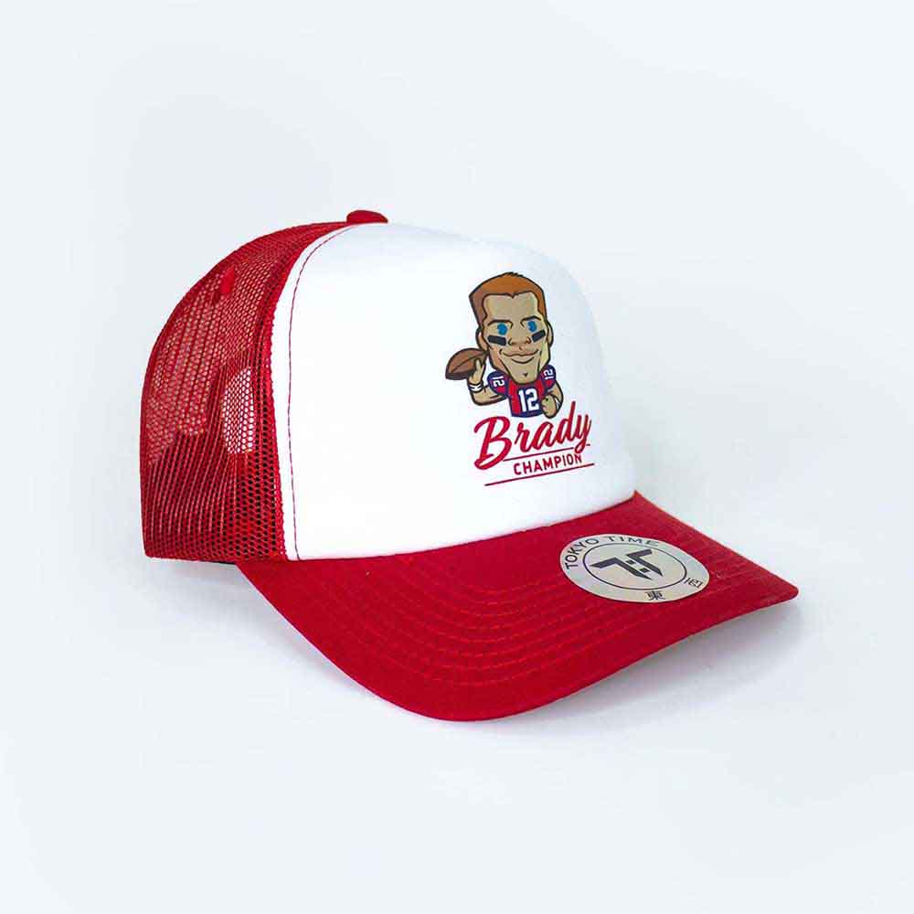 Tokyo Time - Tom Brady NFLPA Emoji - Hat White, Red