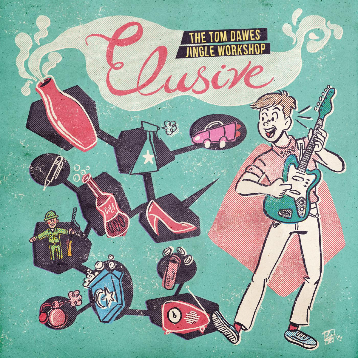 Tom Dawes - Elusive: The Tom Dawes Jingle Workshop (COKE CLEAR VINYL) - Vinyl