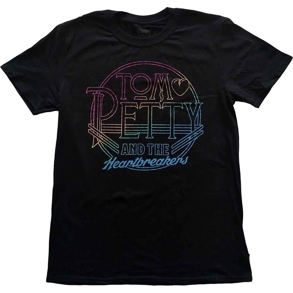 Tom Petty & The Heartbreakers - Circle Logo - T-Shirt Black