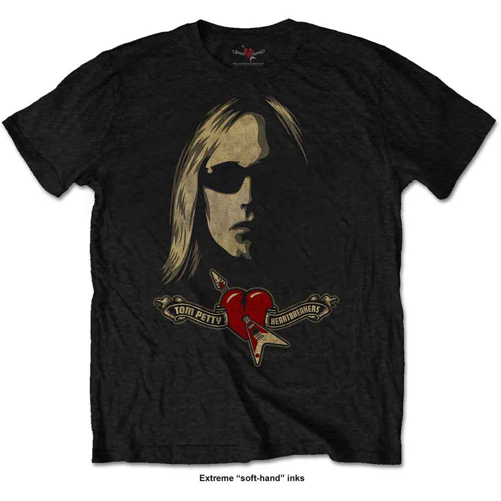 Tom Petty & The Heartbreakers - Shades & Logo - T-Shirt Black