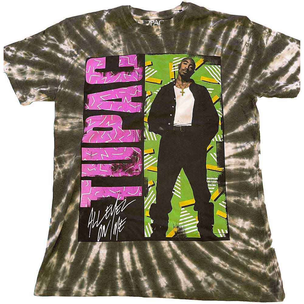 Tupac - All Eyez On Me - T-Shirt Green