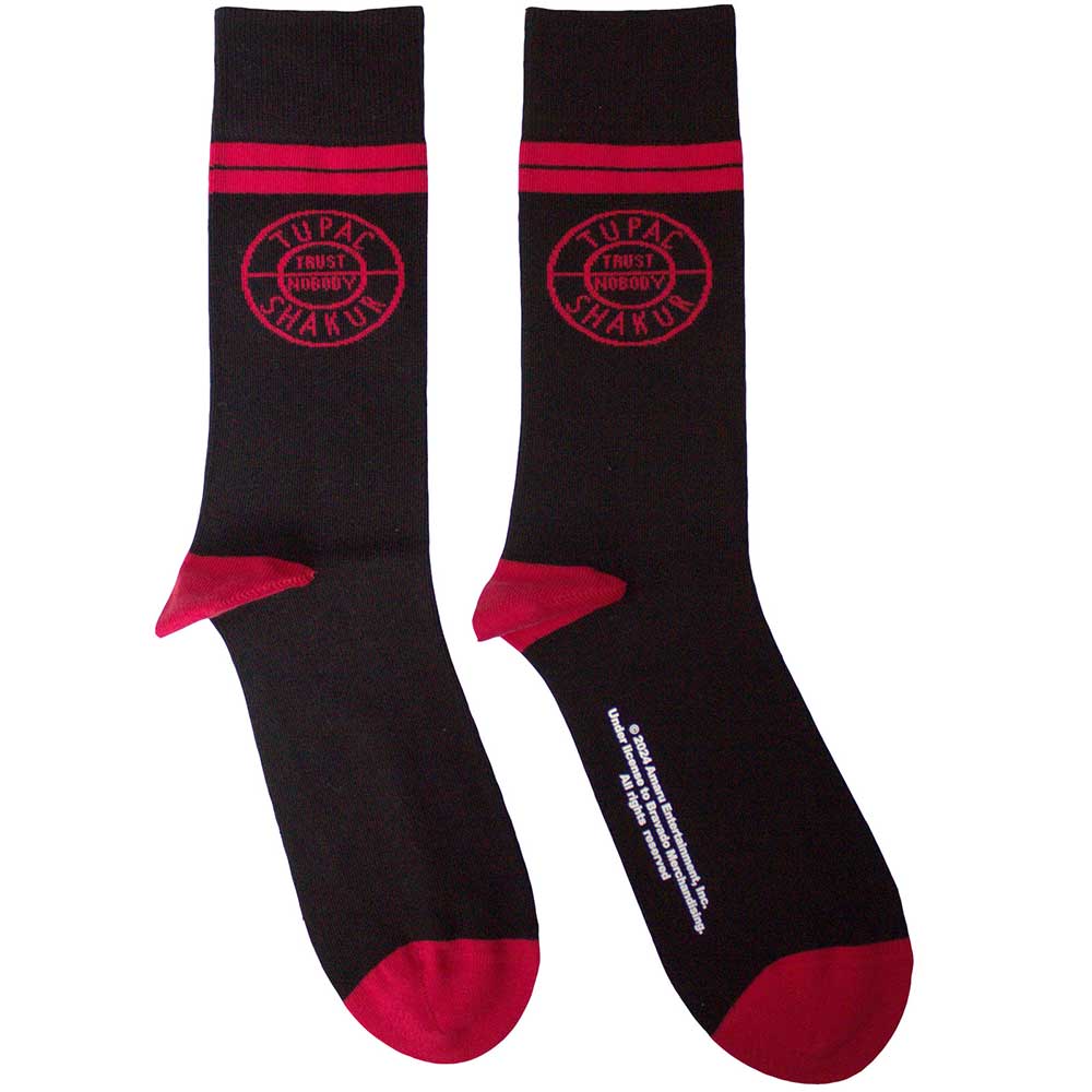 Tupac - Circle Logo - Black