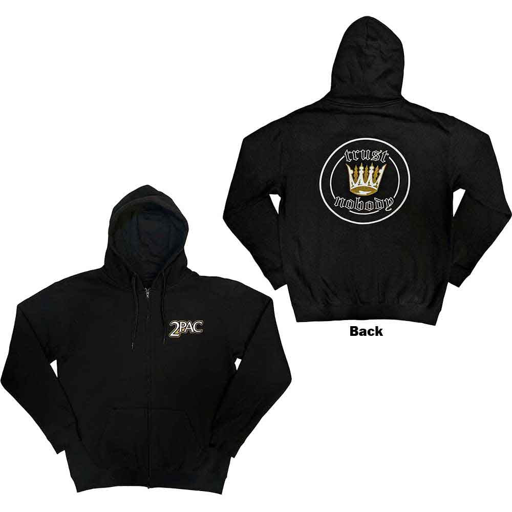 Tupac - Crown Seal - Sweatshirt Black