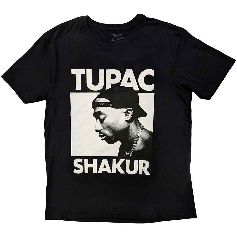 Tupac - Eyes Closed - T-Shirt Black