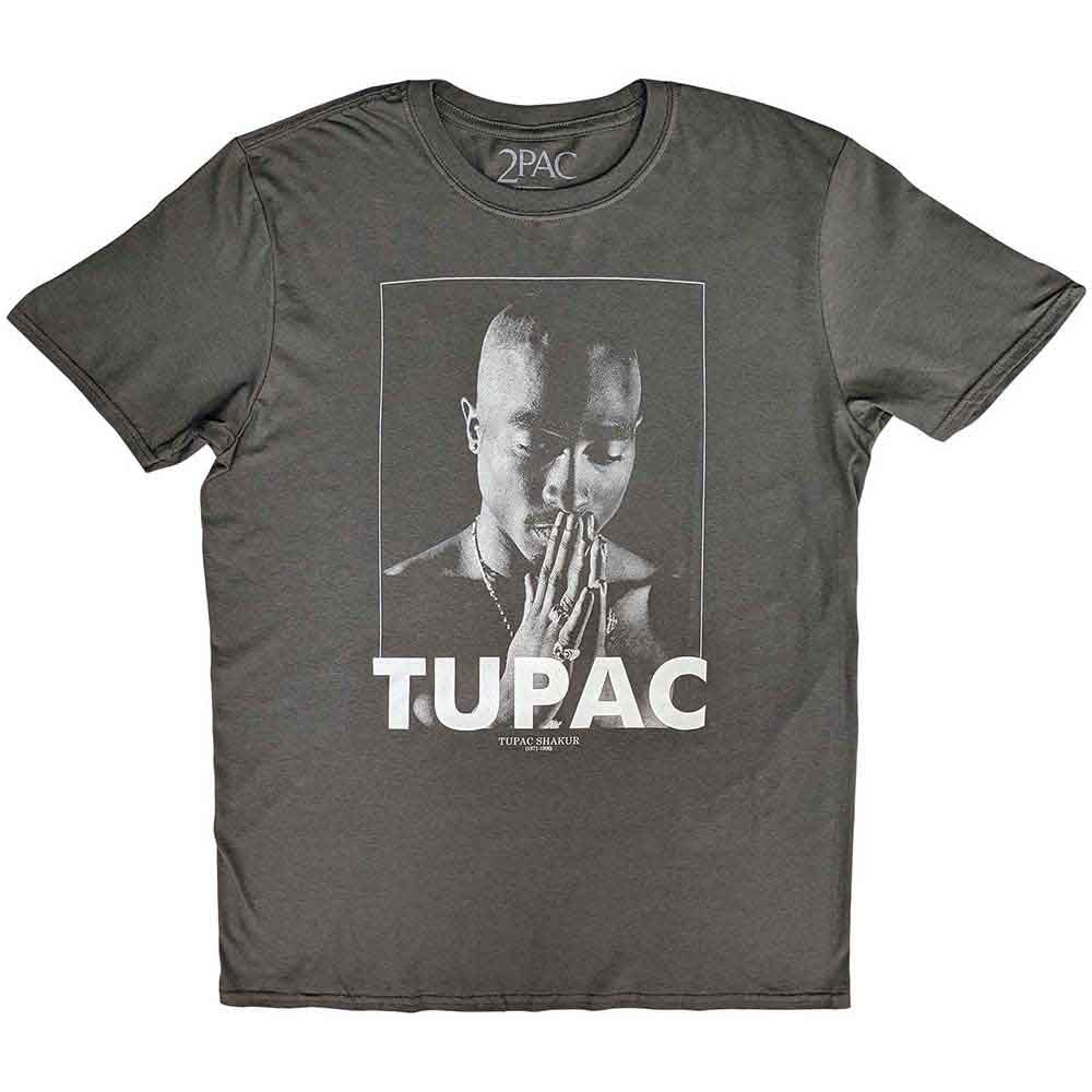 Tupac - Praying - T-Shirt Grey