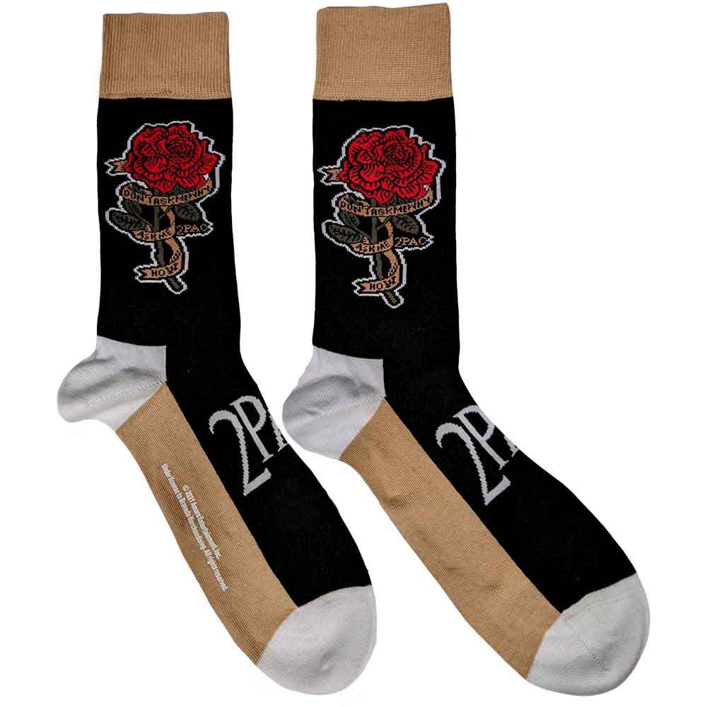 Tupac - Rose - Socks Black