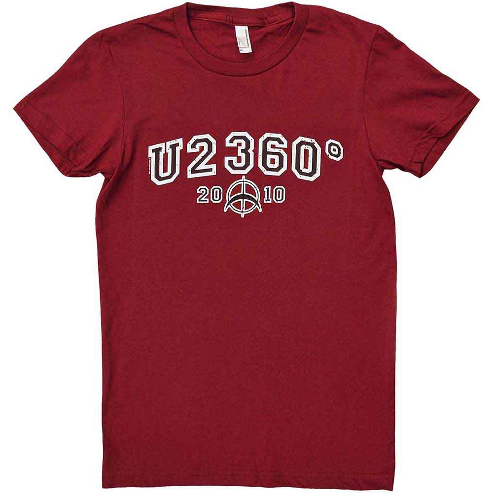 U2 - 360 Degree Tour 2010 Logo - T-Shirt Red