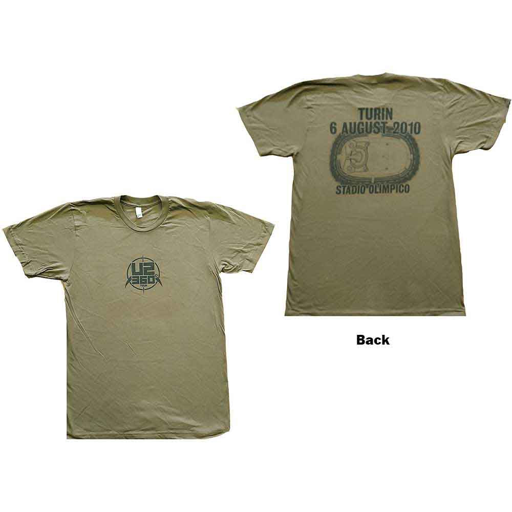 U2 - 360 Degree Tour Turin 2010 - T-Shirt Green