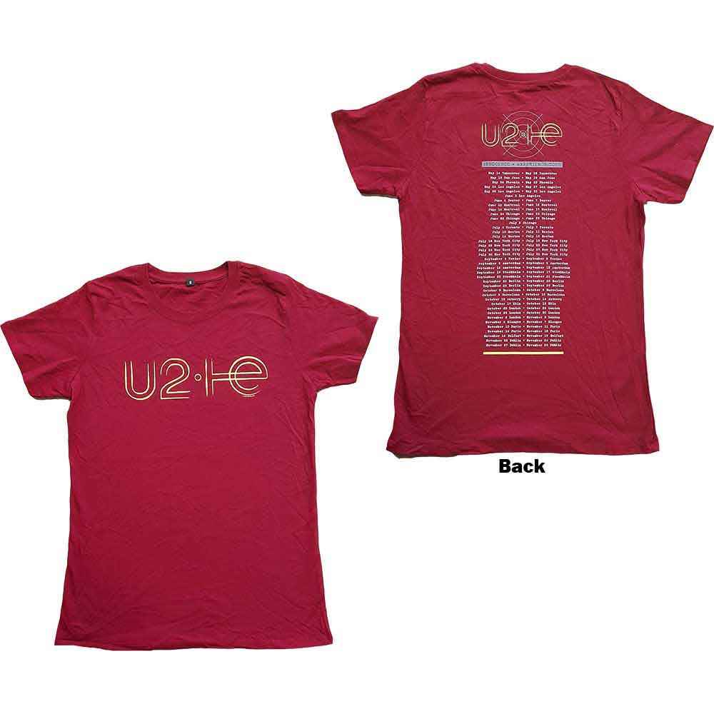 U2 - I+E 2015 Tour Dates - T-Shirt