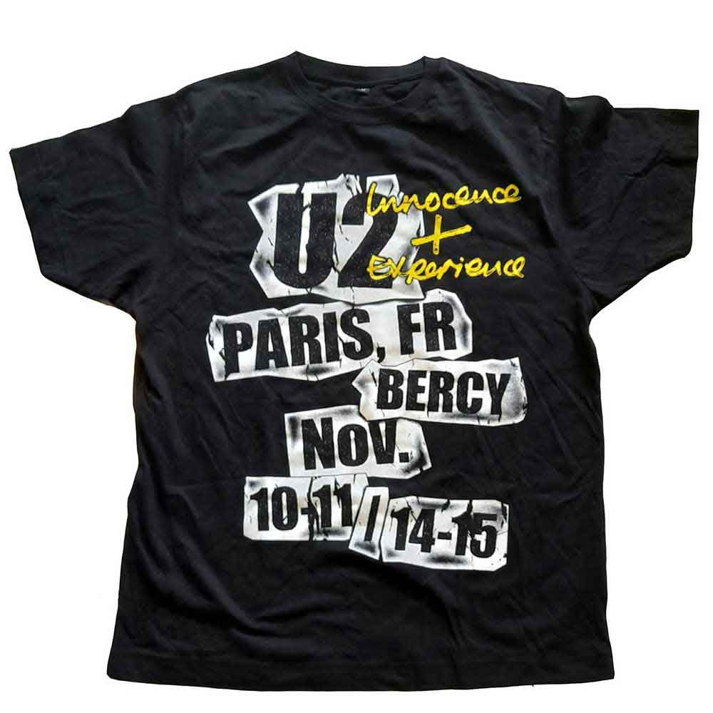 U2 - I+E Paris Event 2015 - T-Shirt Black