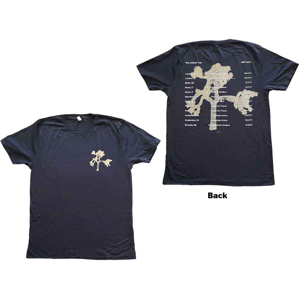 U2 - Joshua Tree Photo - T-Shirt Blue