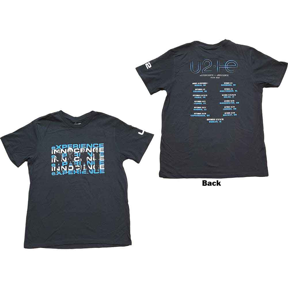 U2 - Repeat Logo - T-Shirt Black