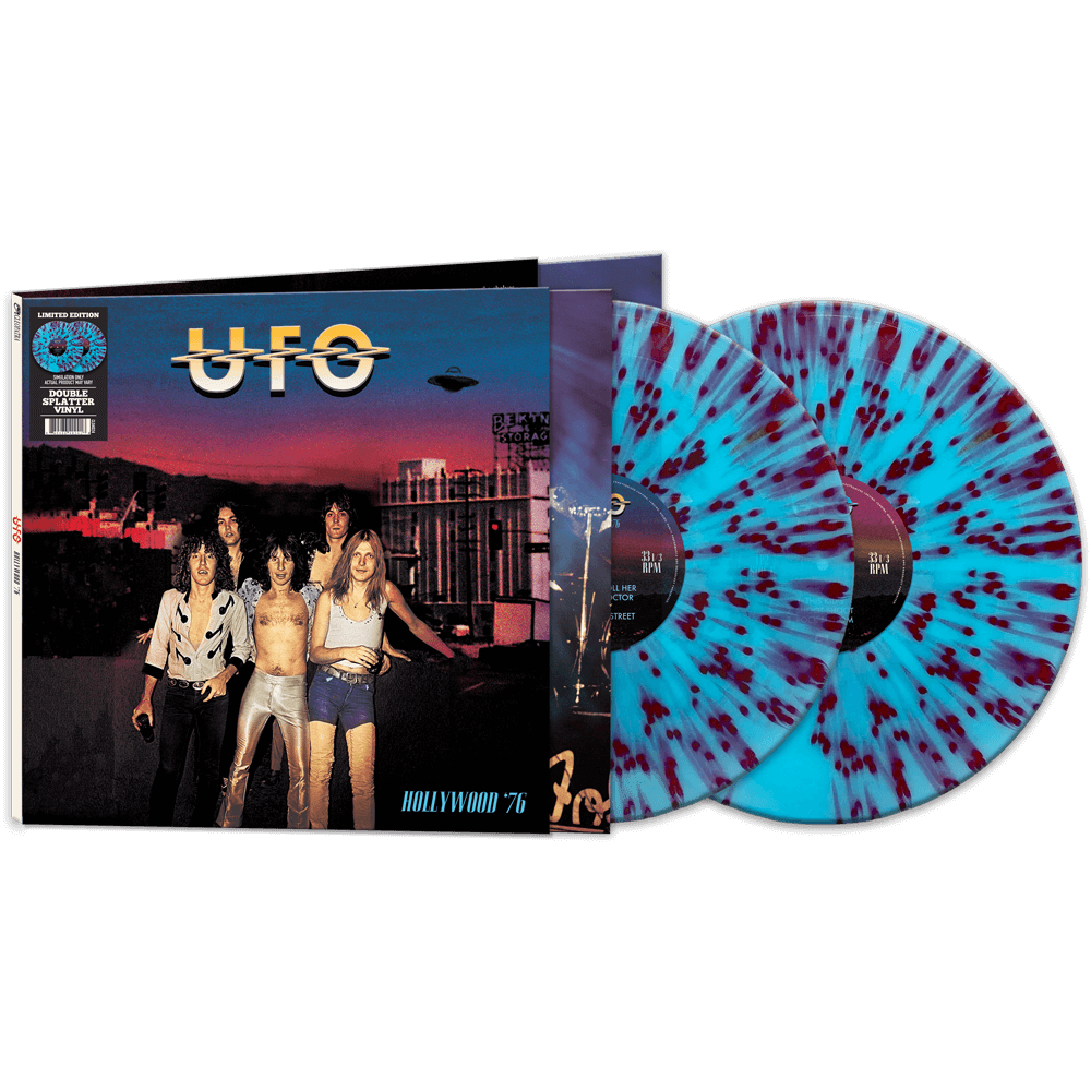 Ufo - Hollywood '76 (Limited Edeition, Blue & Red Splatter Colored Vinyl) (2 Lp's) - Vinyl