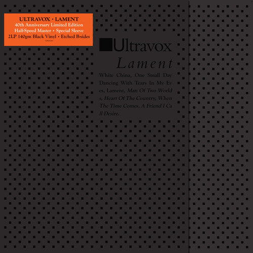 Ultravox - Lament: Limited 40th Anniversary Edition (Deluxe Edition, 140 Gram Vinyl) (2 Lp) - Vinyl