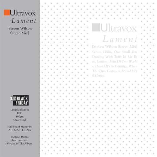 Ultravox - Lament [Steven Wilson Stereo Mix] - Vinyl