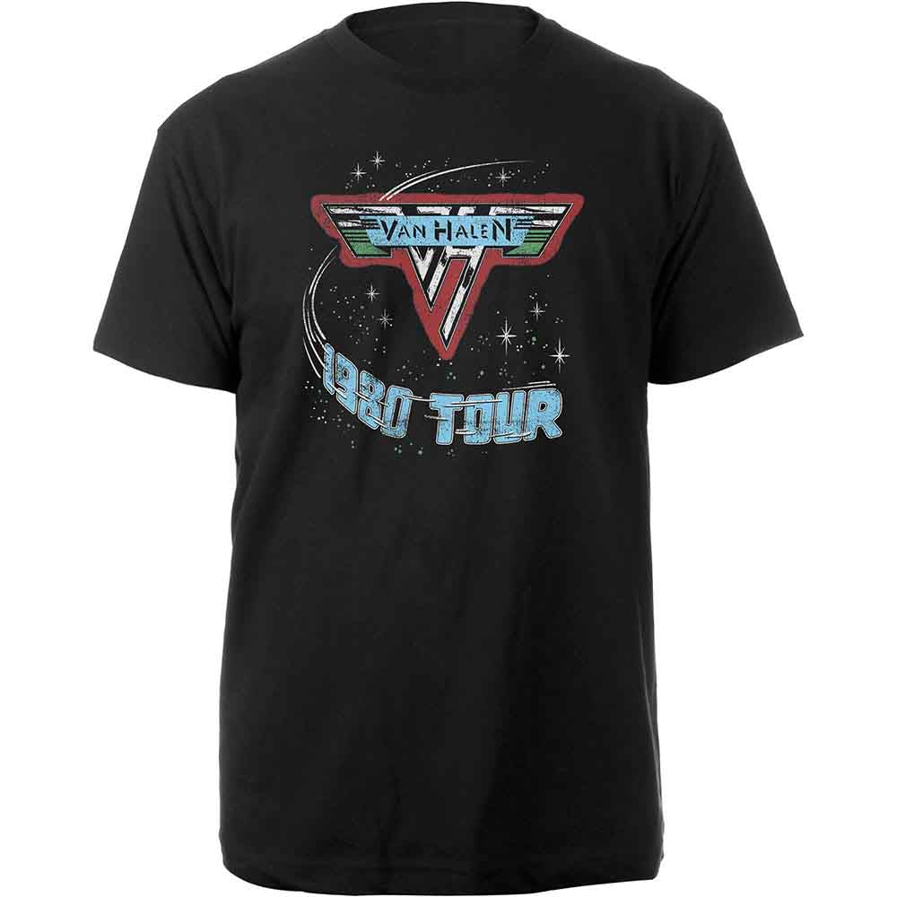 Van Halen - 1980 Tour - T-Shirt Black