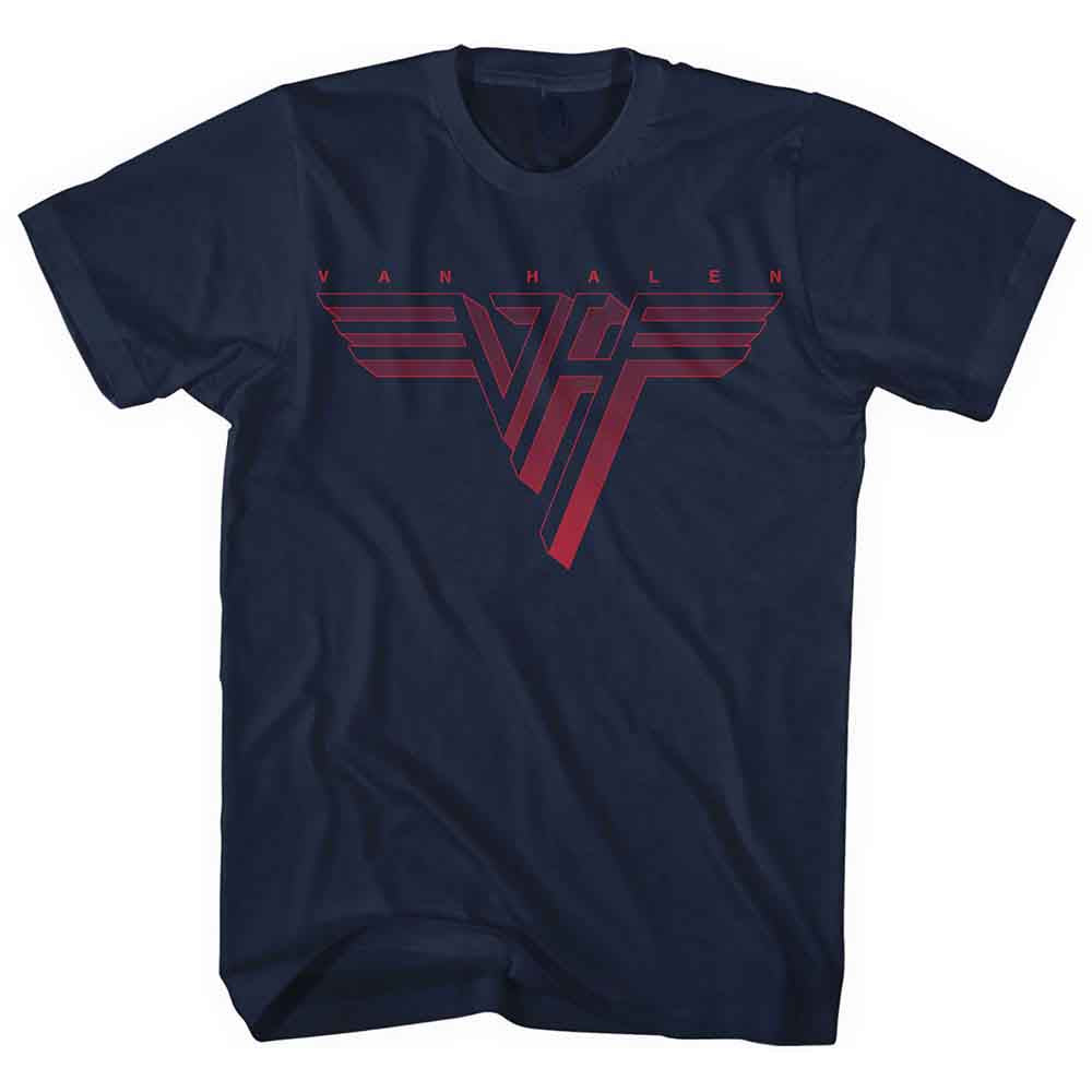 Van Halen - Classic Red Logo - T-Shirt Blue