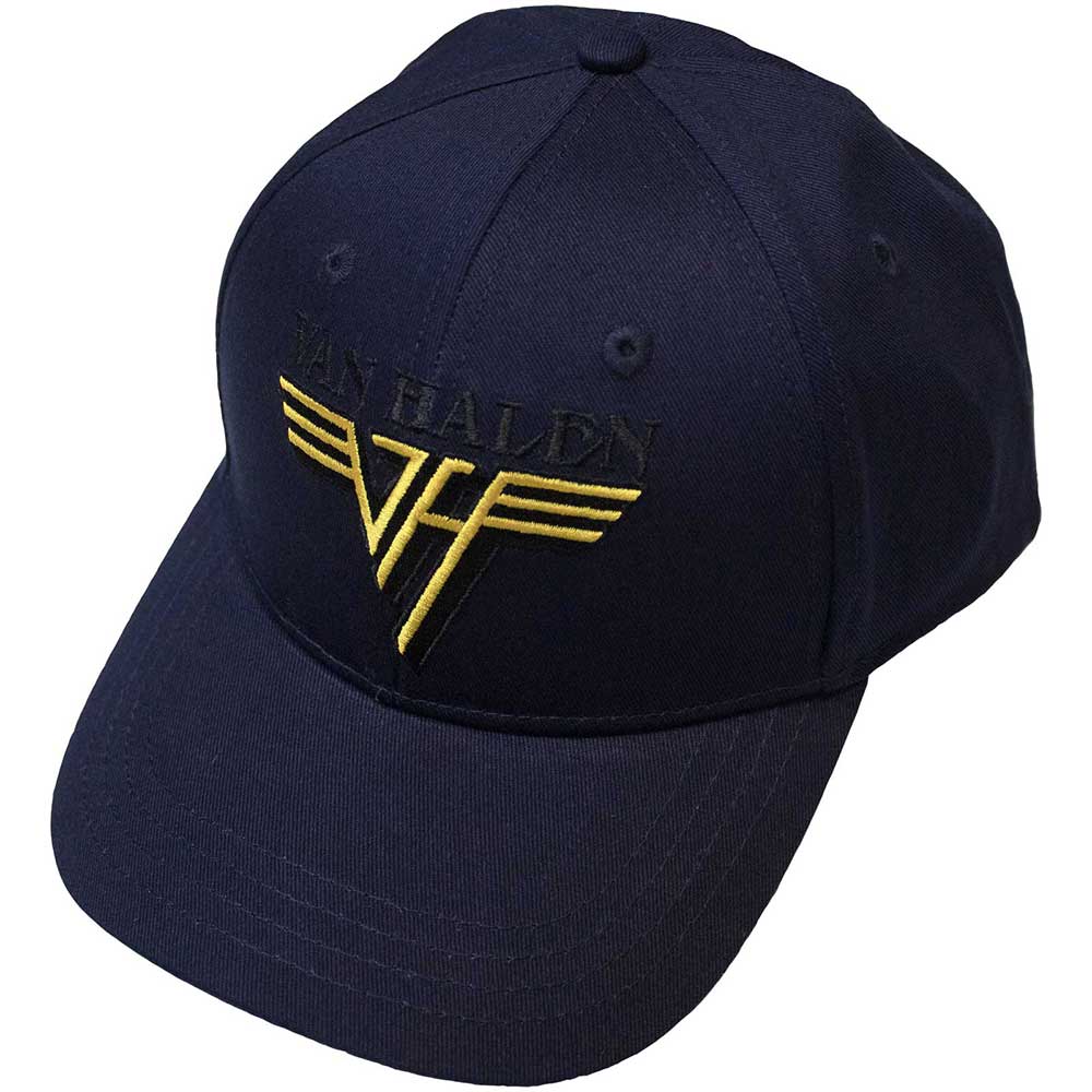 Van Halen - Text & Yellow Logo - Blue