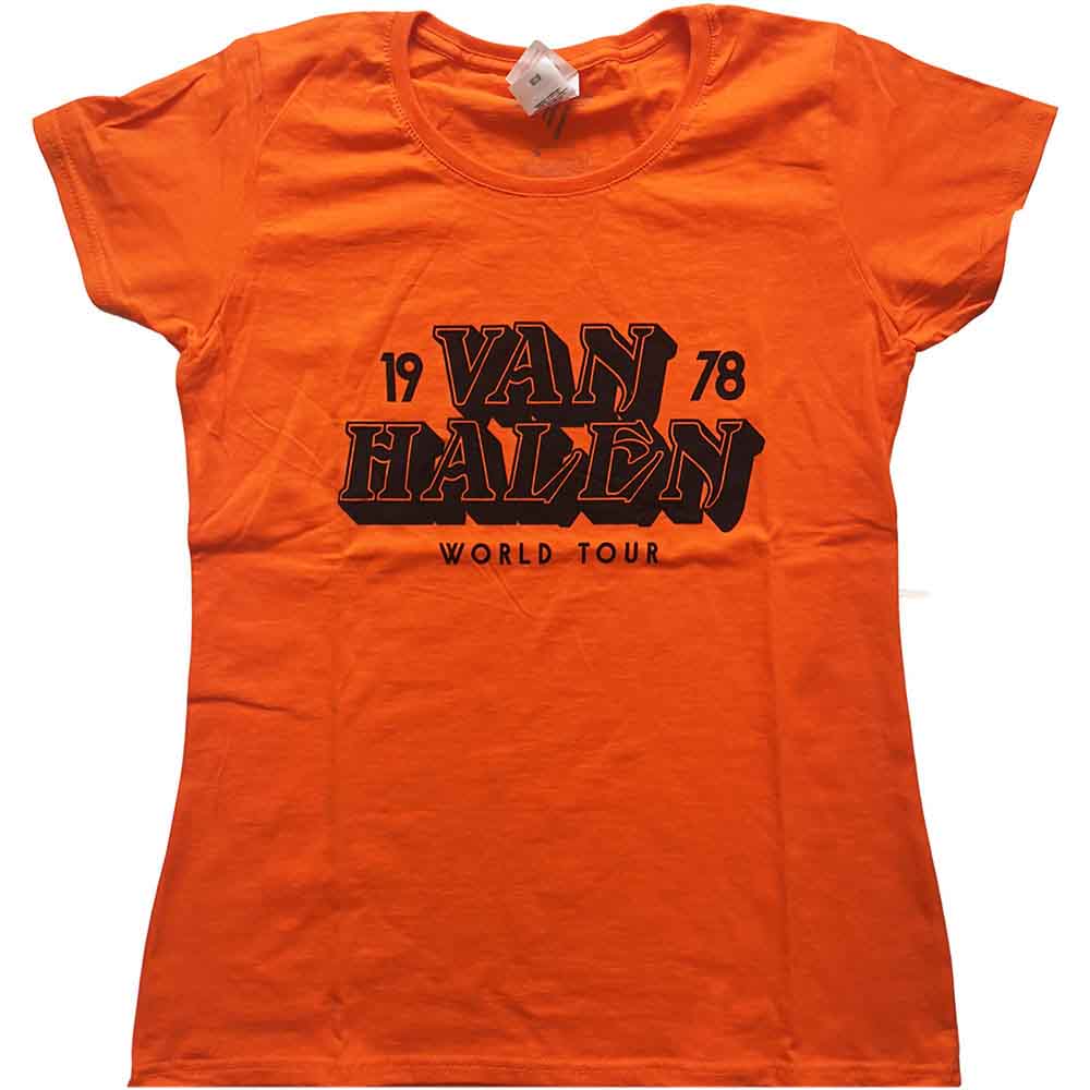 Van Halen - World Tour '78 - T-Shirt Orange