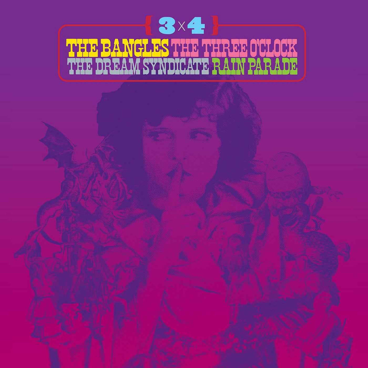 Various Artists - 3 x 4: The Bangles, The Three O'Clock, The Dream Syndicate, Rain Parade - Vinyl