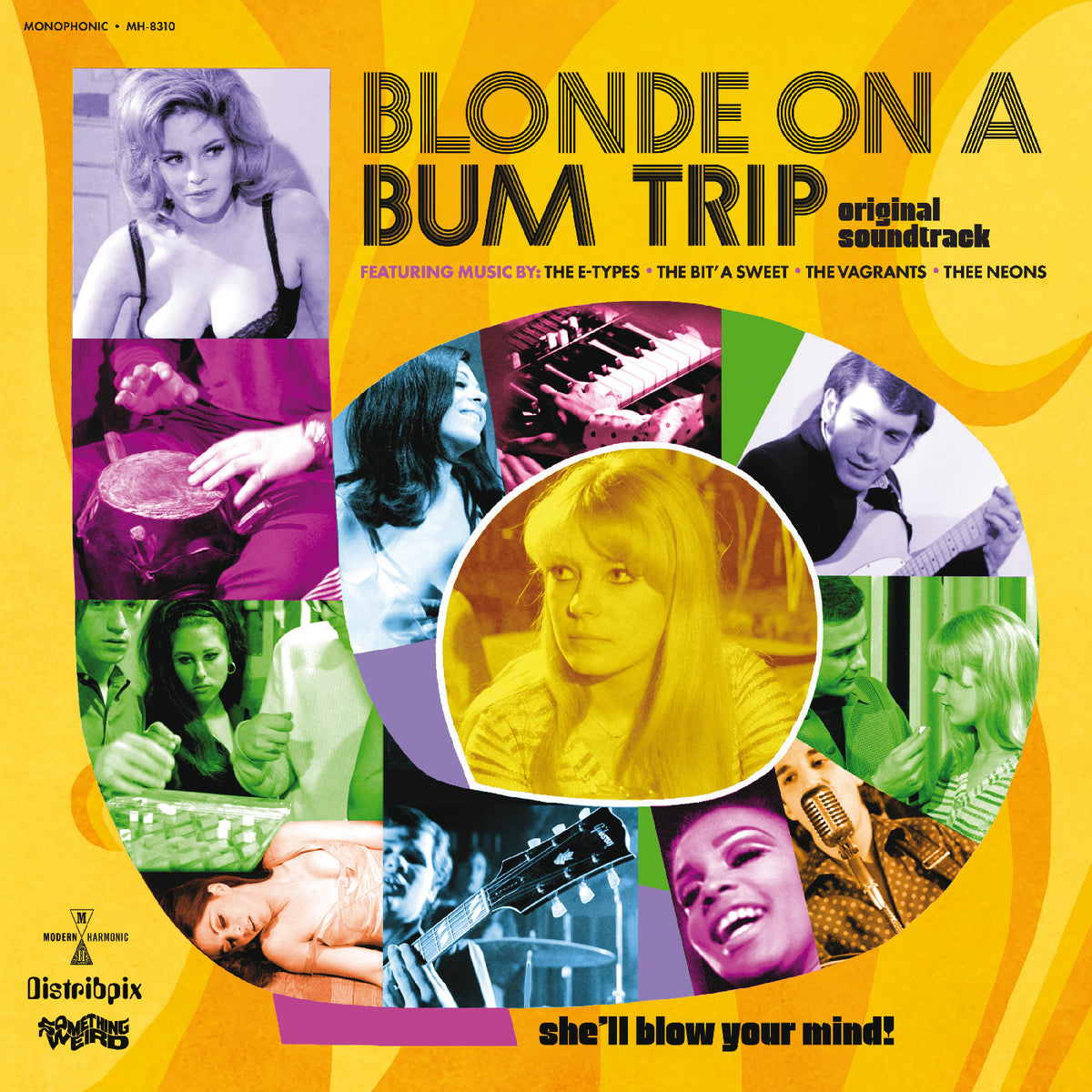 Various Artists - Blonde On A Bum Trip Original Soundtrack (Clear With Orange Swirl Vinyl) - Vinyl