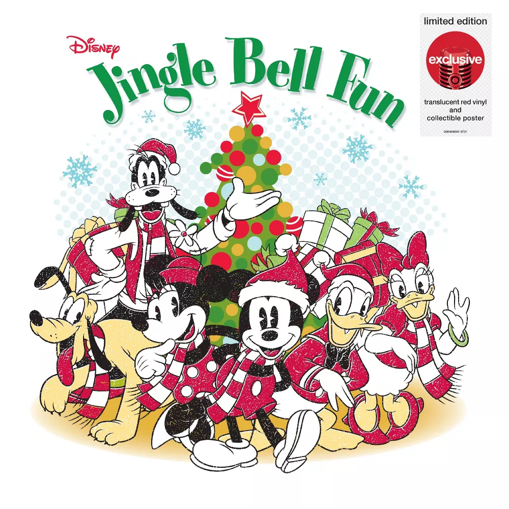 Various Artists - Disney Jingle Bell Fun (Limited Edition, Translucent Red Colored Vinyl, Collectible Poster) - Vinyl