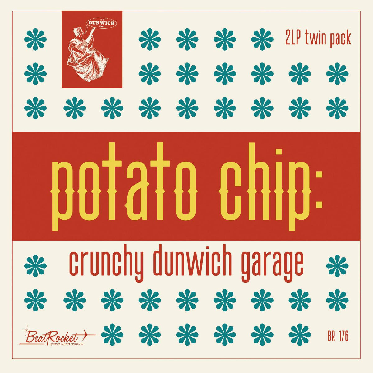 Various Artists - Potato Chip: Crunchy Dunwich Garage (SEAGLASS BLUE VINYL) - Vinyl