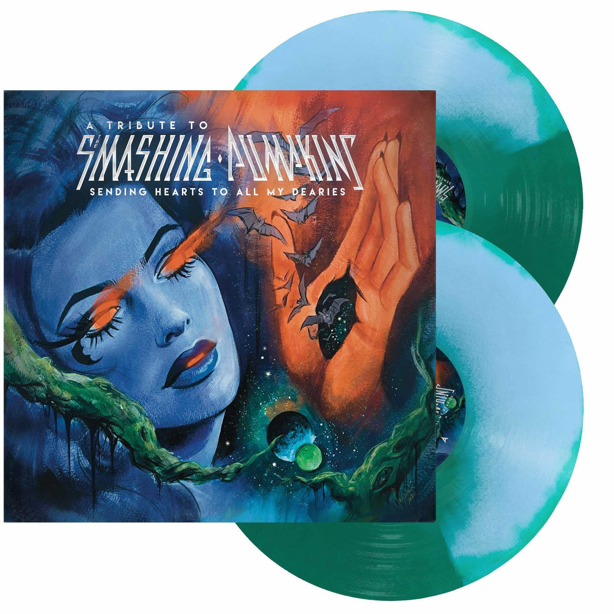 Various Artists - Sending Hearts To All My Dearies (Smashing Pumpkins Tribute) [Baby Blue + Green] [2LP] - Vinyl