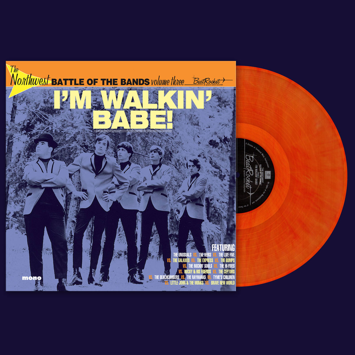Various Artists - The Northwest Battle Of The Bands Vol. 3: I'm Walkin' Babe! (ORANGE VINYL) - Vinyl