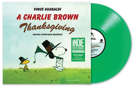 Vince Guaraldi - A Charlie Brown Thanksgiving (Indie Exclusive, Jelly Bean Green Colored Vinyl) - Vinyl