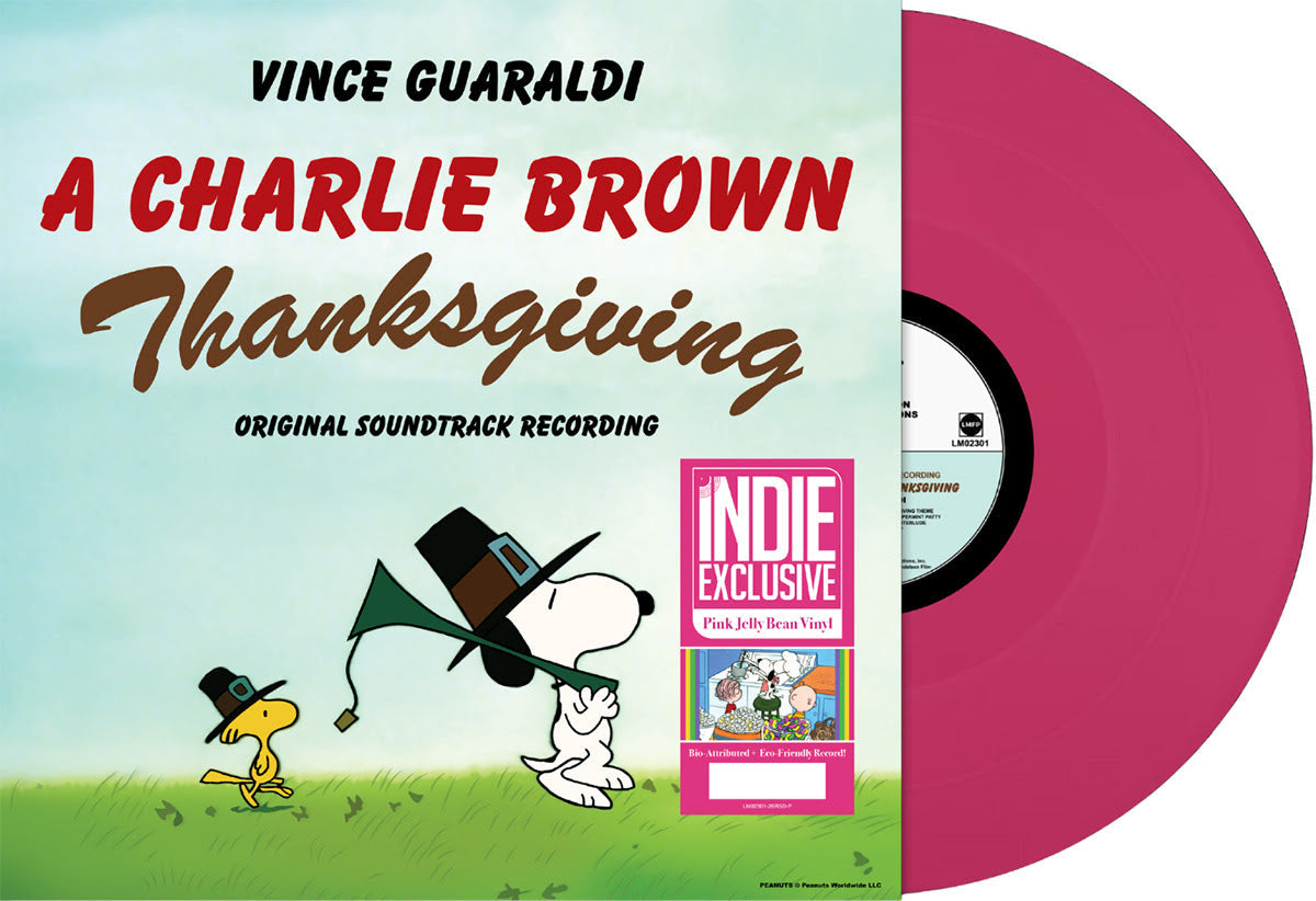 Vince Guaraldi - A Charlie Brown Thanksgiving (Indie Exclusive, Limited Edition, Pink Jelly Bean Colored Vinyl) - Vinyl