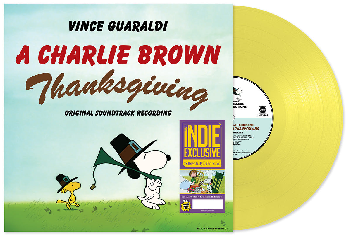 Vince Guaraldi - A Charlie Brown Thanksgiving (Indie Exclusive) (Yellow Jelly Bean Vinyl) - Vinyl