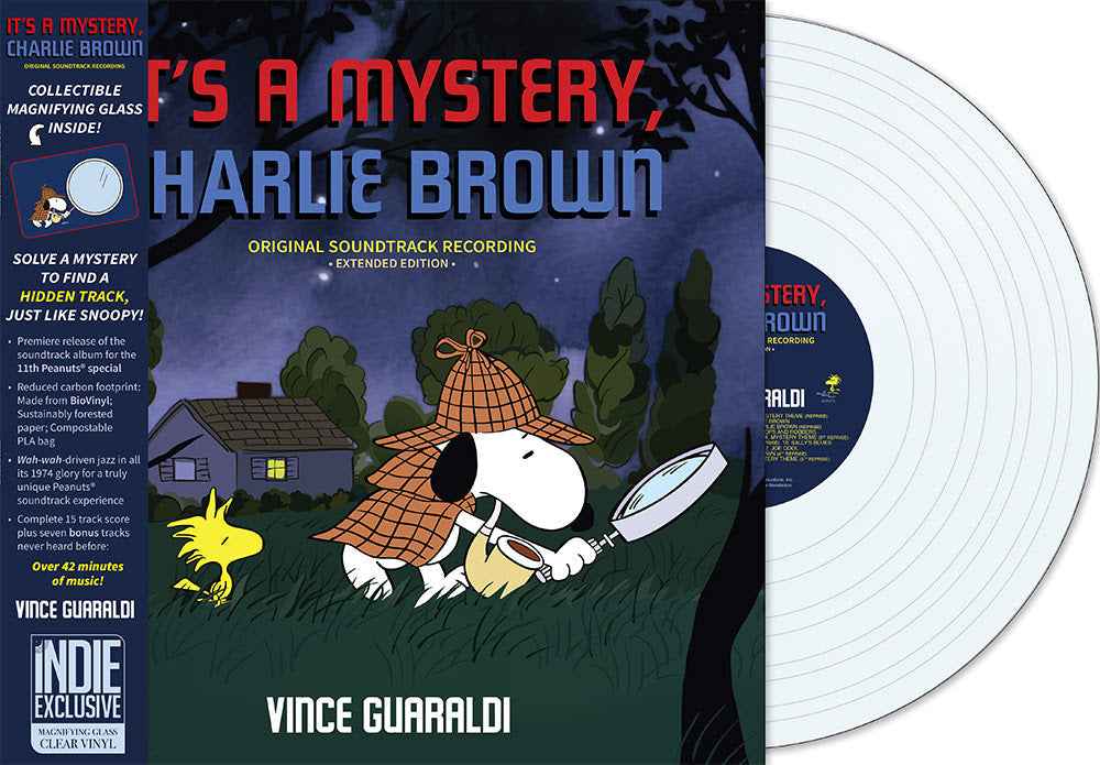 Vince Guaraldi - It's A Mystery, Charlie Brown (Indie Exclusive) [Magnifying Glass Clear Vinyl] - Vinyl