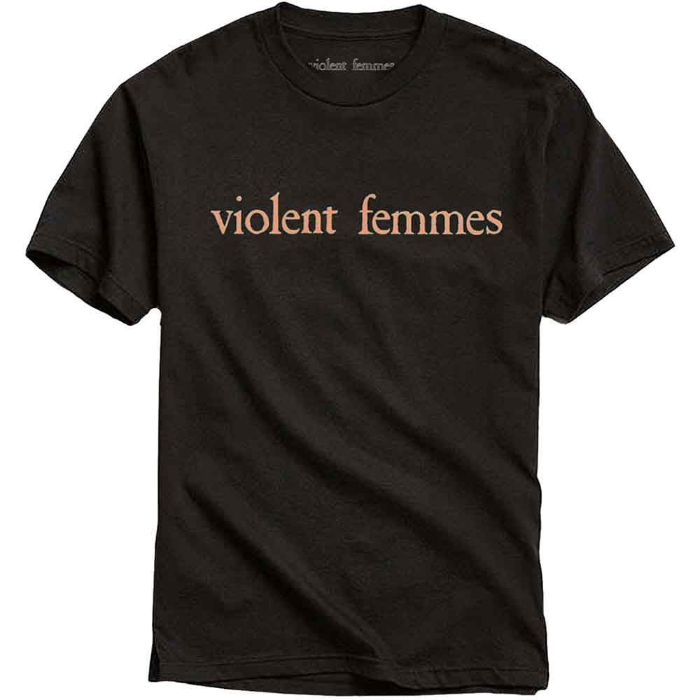 Violent Femmes - Salmon Pink Vintage Logo - T-Shirt Black