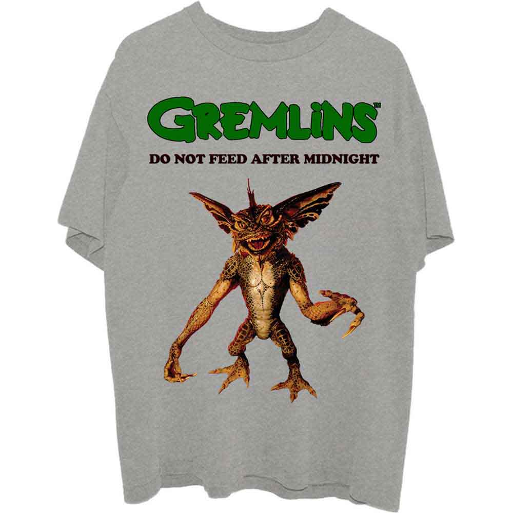 Warner Bros - Gremlins Stripe Do Not Feed - T-Shirt Grey