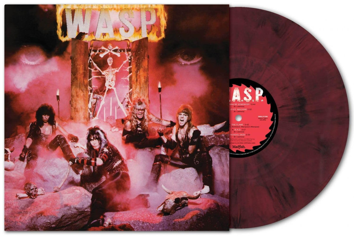 W.A.S.P. - W.A.S.P.: 40th Anniversary Edition (Half Speed Mastered, Red & Black Marbled Colored Vinyl) - Vinyl