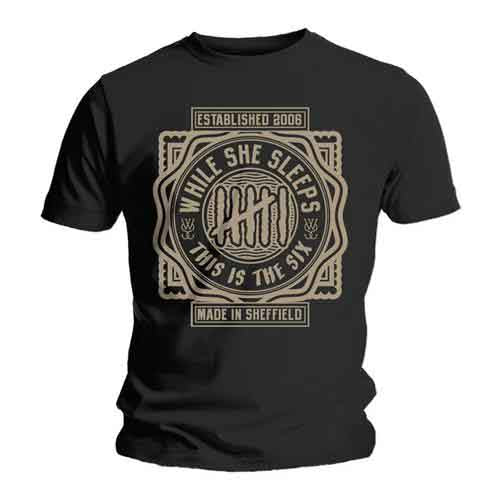 While She Sleeps - This is Six - T-Shirt Black