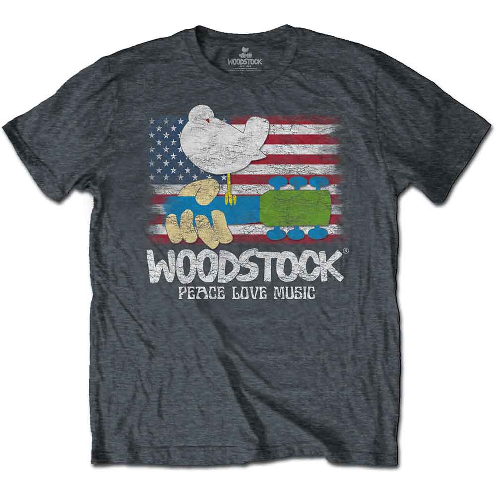 Woodstock - Flag - T-Shirt Grey