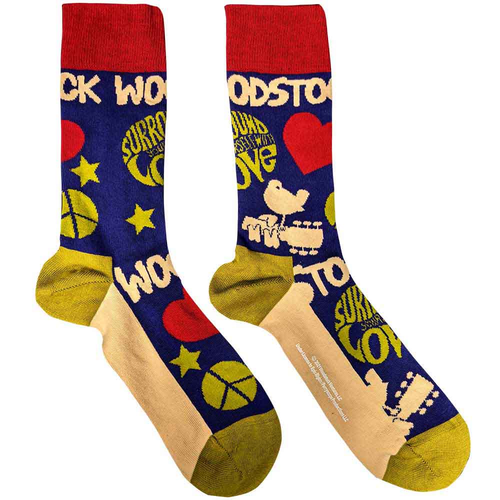 Woodstock - Surround Yourself - Socks Blue