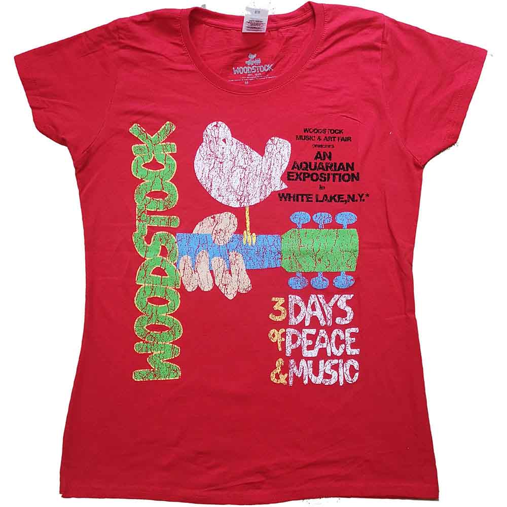 Woodstock - Vintage Classic Poster - T-Shirt Red
