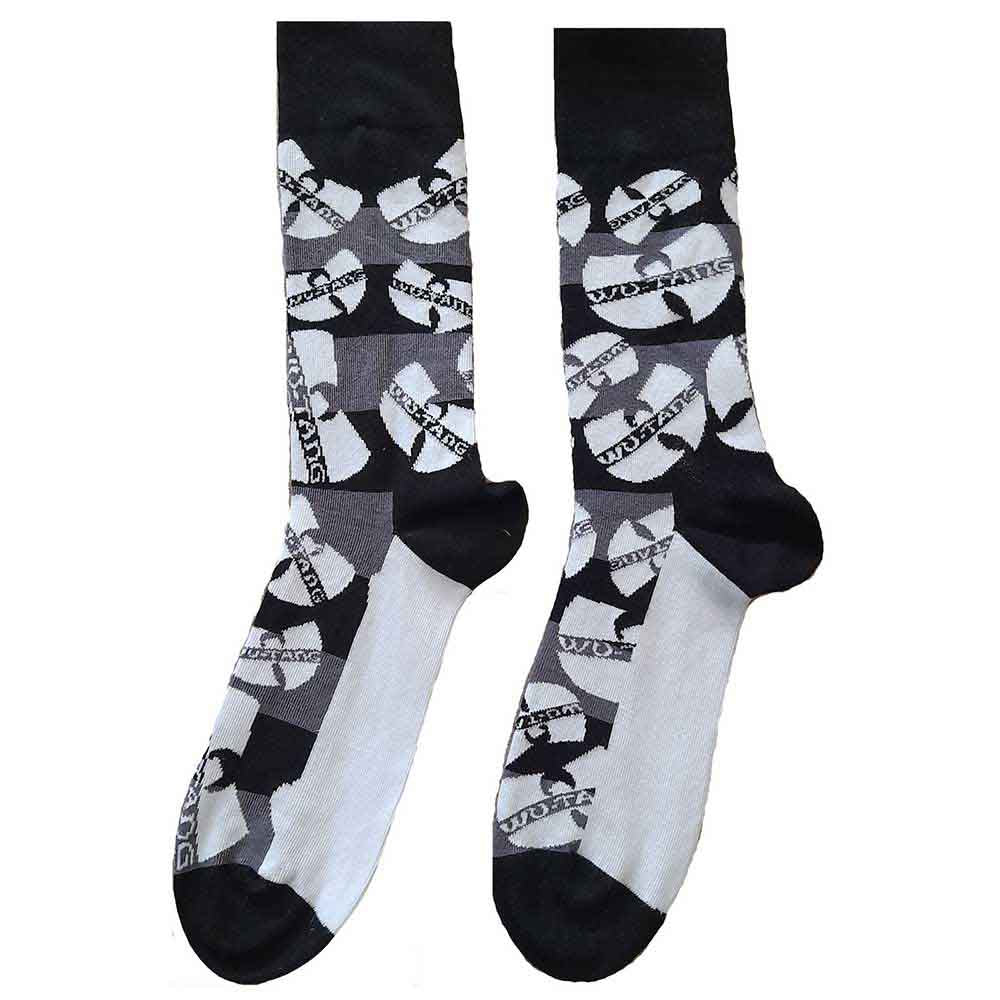 Wu-tang Clan - Logos Monochrome - Socks Black, White, Grey