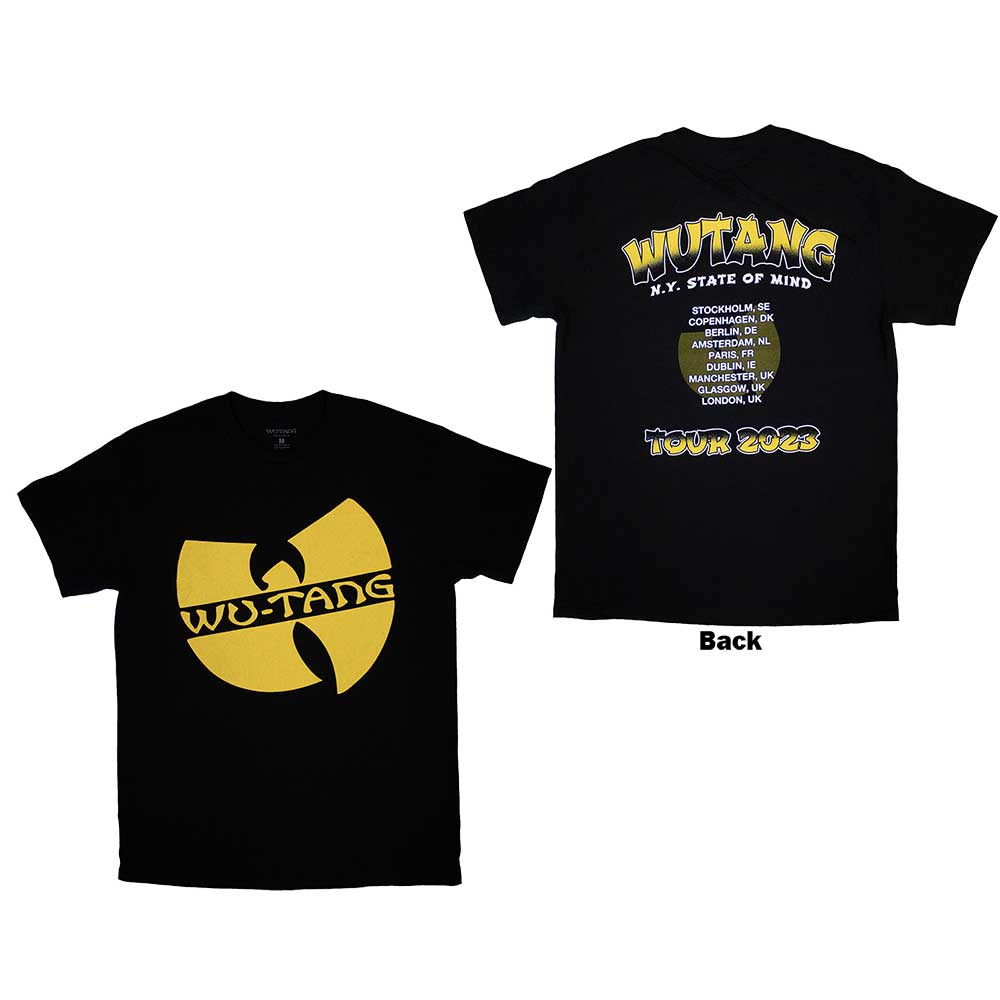 Wu-tang Clan - Tour '23 Slanted Logo State Of Mind - Black
