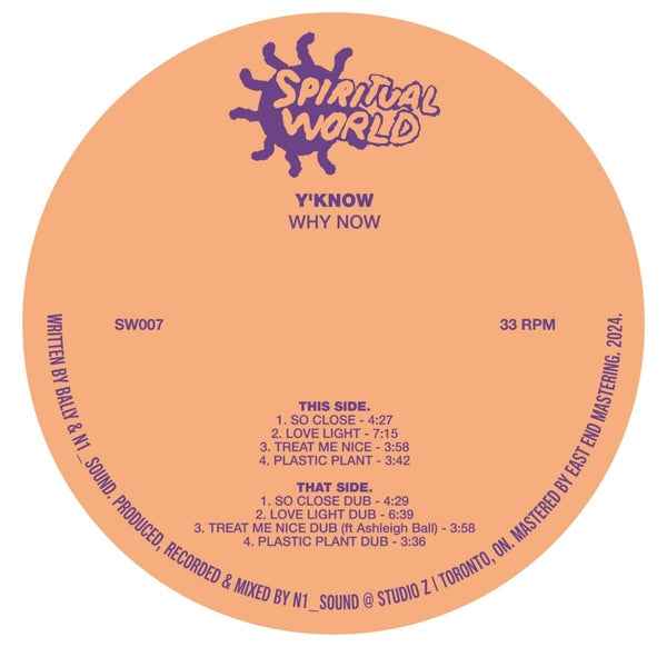 Y'Know - Why Now [12"] - Vinyl