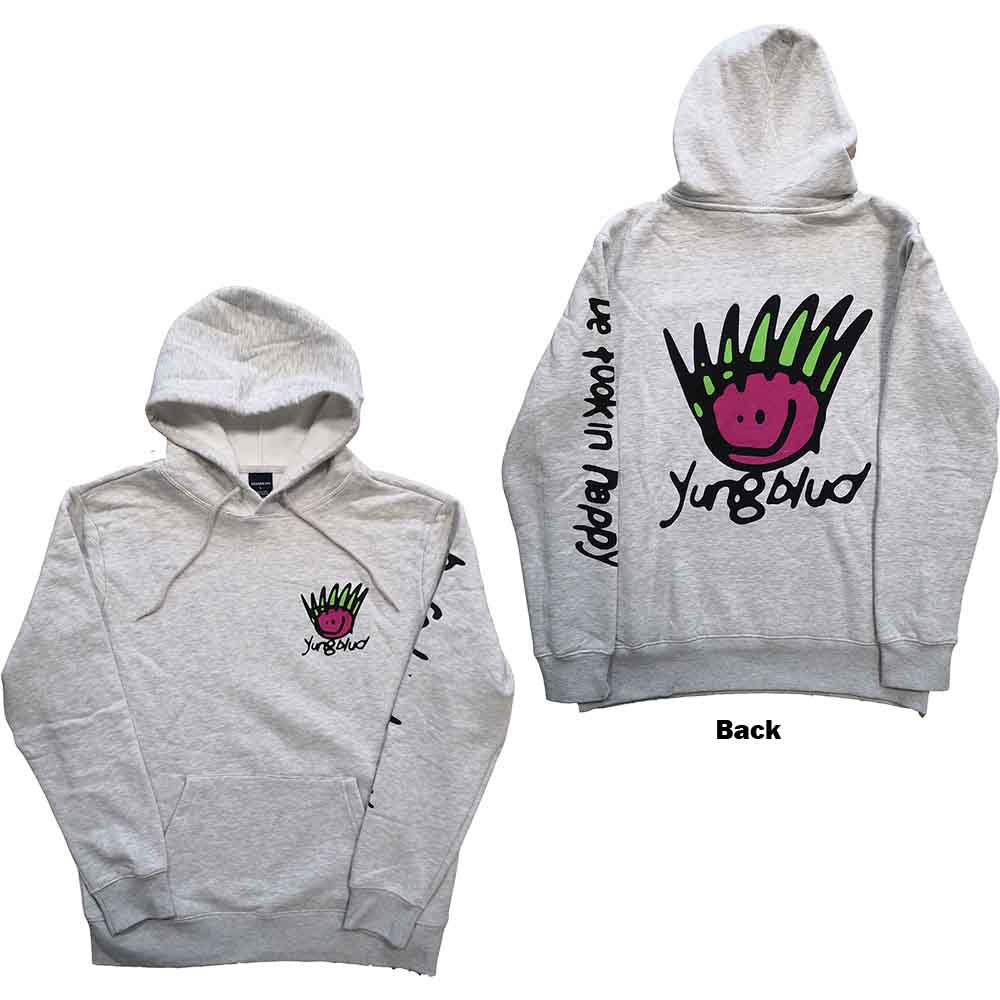 YUNGBLUD - Face - Sweatshirt Neutral, White