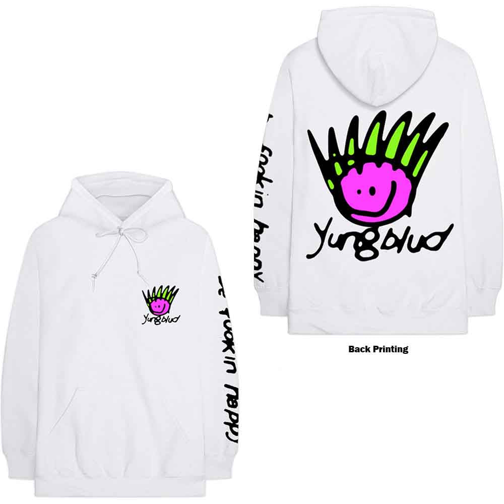 YUNGBLUD - Face - Sweatshirt White