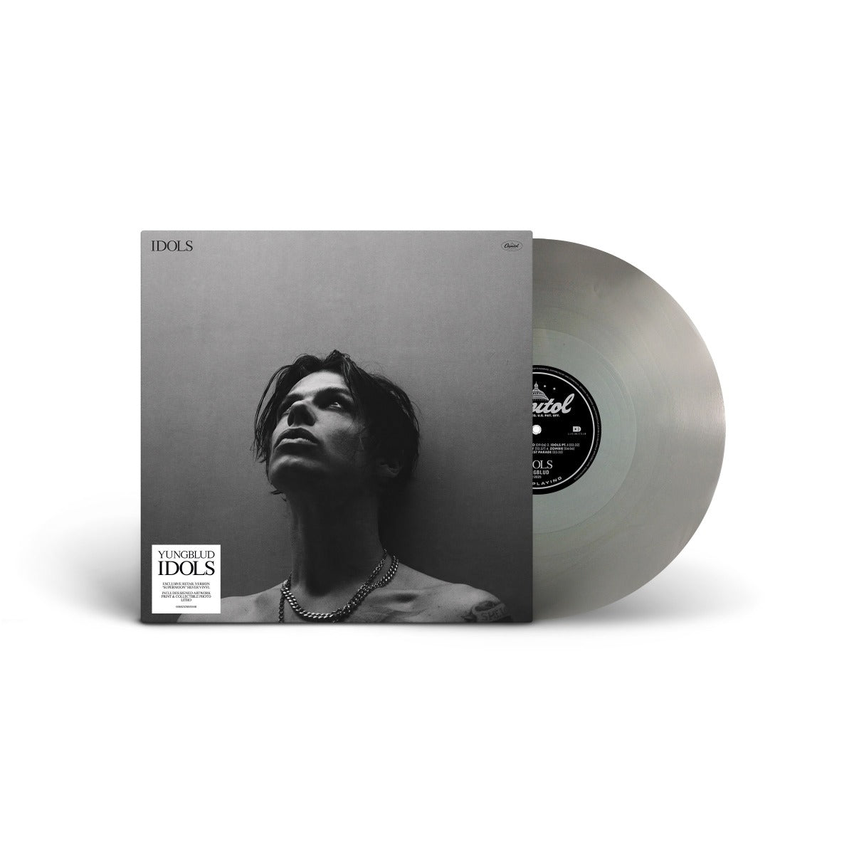 YUNGBLUD - Idols (Supermoon Silver Lp) [Signed Insert] (Indie Exclusive) - Vinyl