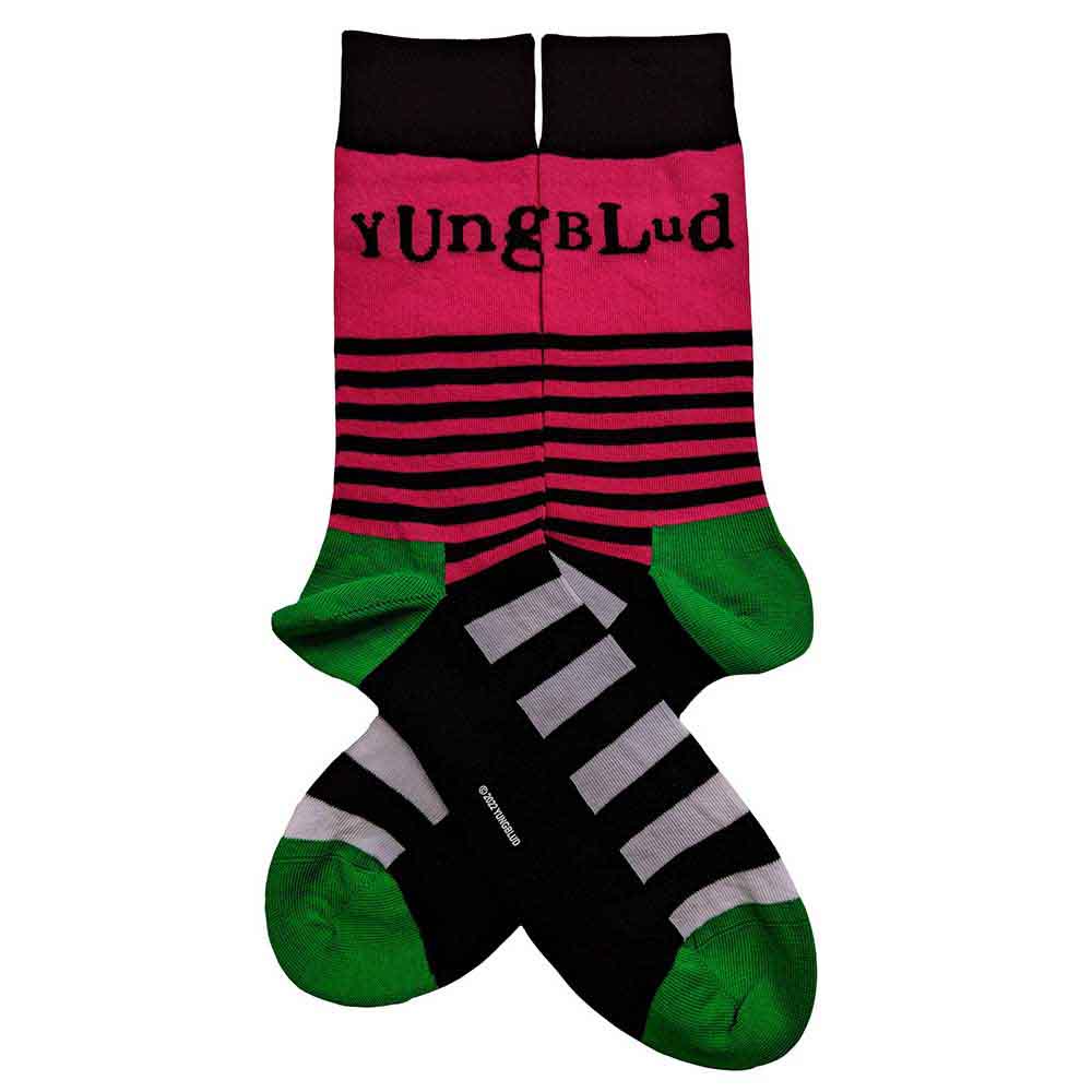 YUNGBLUD - Logo & Stripes - Socks Black