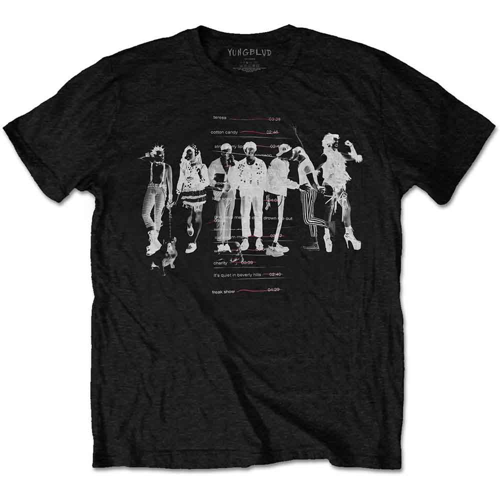 YUNGBLUD - Weird Track list - T-Shirt Black