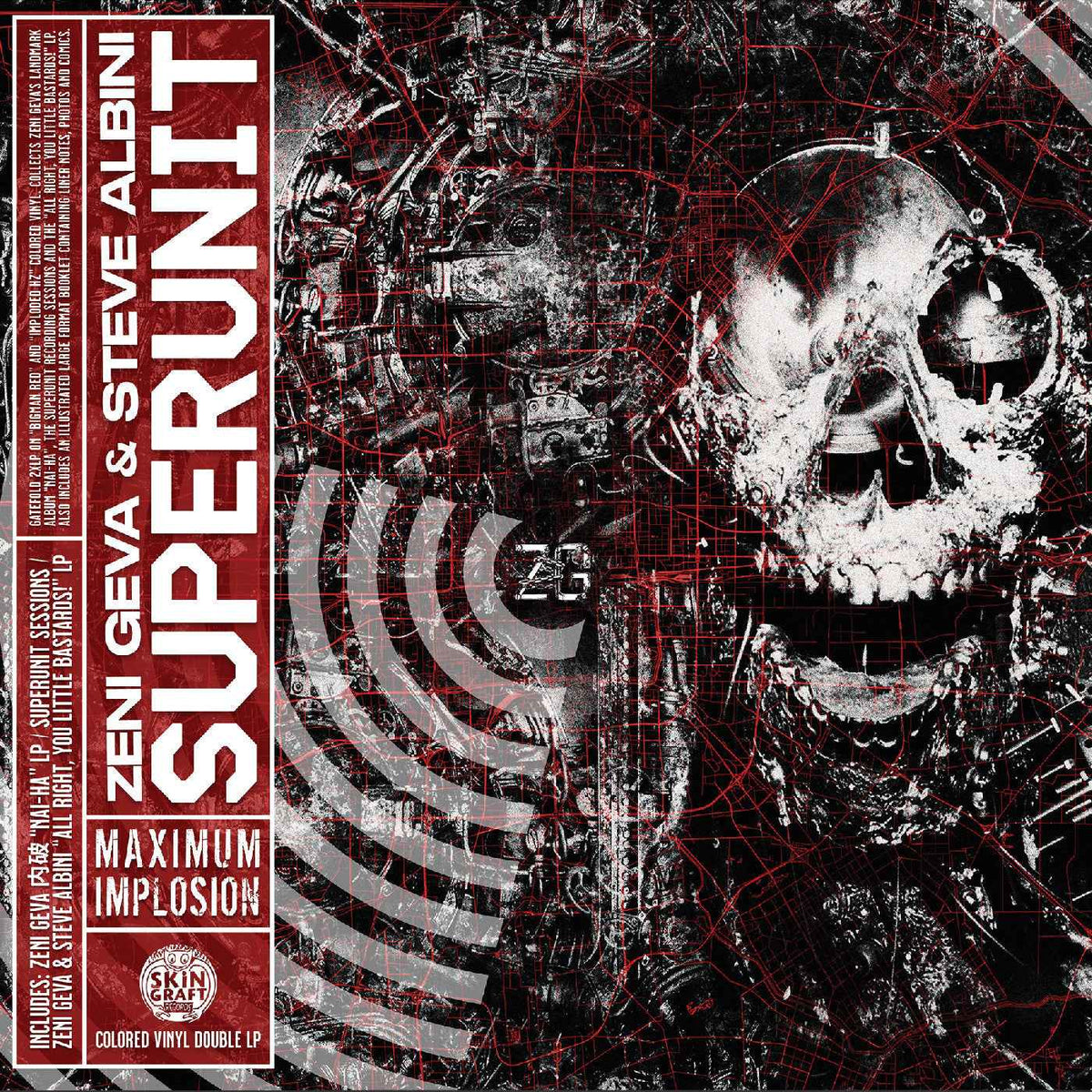 ZENI GEVA & STEVE ALBINI - Superunit: Maximum Implosion (Red & Random Vinyl) - Vinyl